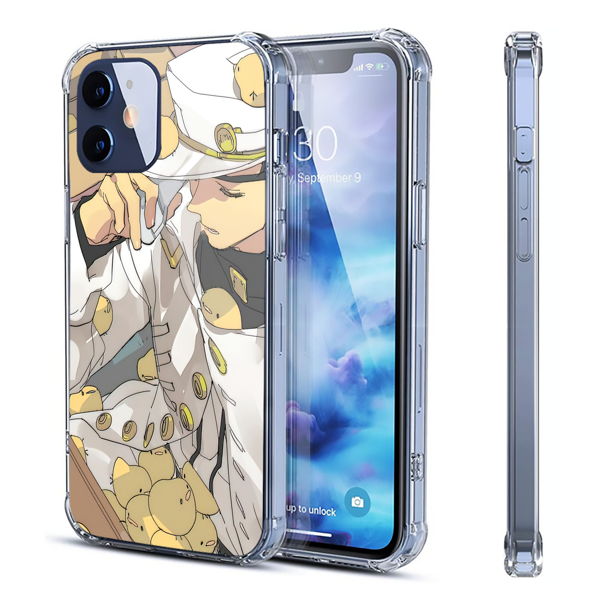 （画像用） ジョジョの奇妙な冒険 JoJo's Bizarre Adventure 【iPhone 12シリーズ対応】透明スマホケース（クリアソフトケース）